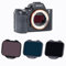 Kase 3-in-1 ND-Filter-Set zum Anklippen, ND8 + ND64 + ND1000 Graufilter für Sony E-Mount Vollformatkamera A7RV A7RIV A7RIII A7III A7SIII A7C FX3