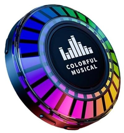 Ejoyous Knochenleitungs Lautsprecher, Drahtloser Mi NI Lautsprecher 5.0 Bluetooth, Tragbarer Lautsprecher, Sprachgesteuertes Stereo Sound Atmosphärenlicht, Passend für Heim Outdoor