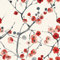 Papier peint autocollant motif fleur de prunier enneigée, 44X300CM dessin d'imagination, papier de contact autocollant, fond blanc, film décoratif amovible pour meubles d'armoire