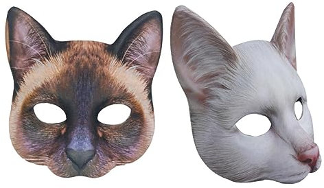 Generisch Eva-stoff Katze 2pc Unisex Festlich Für Halloween Bankett Und Maskerade