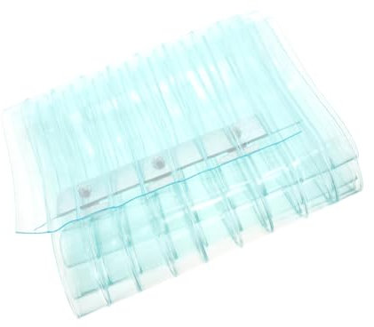 Yardenfun Streifentürvorhang Fensterläden Torvorhang Kommerzieller PVC Streifenvorhang Gefrierschranktüren Vorhang Garagen Winddichter Türvorhangstreifen
