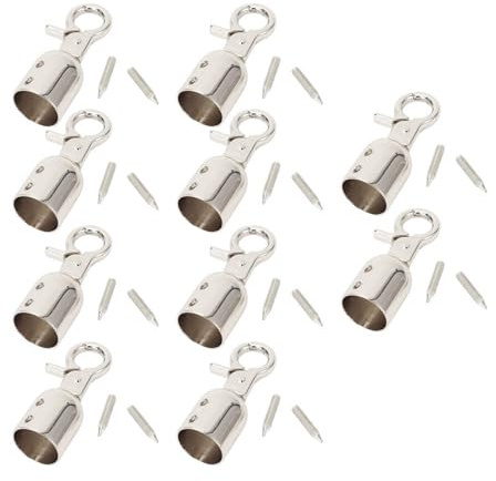 TOPINCN 10 Sätze 15,5 Mm Seilende Stopperkappen mit Schrauben, Zinklegierungskabelschnapphaken für Dicke Seile, Seilende -Haken Hummerkrallenverschlüsse, Sichere Hold, Hochleistungs