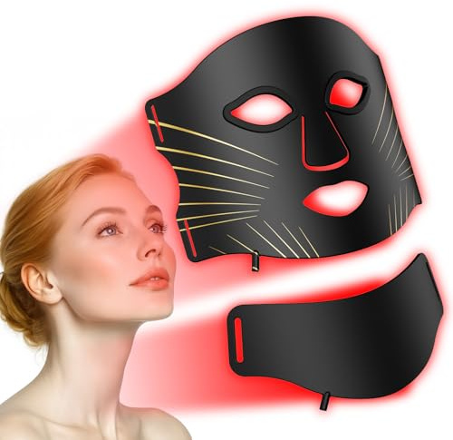 Maschera LED viso/collo, 7 colori, 5 luminosità