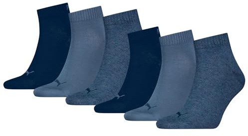 PUMA Unisex Quartersocken 6 Paar aus Baumwollmix, kurze Socken für Damen und Herren