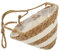 BESTonZON Panier de Paille décoratif Panier en Osier paniers en Osier paniers Suspendus en Osier Jute jardinieres Exterieur Pot de Fleurs Suspendu Planteur de Panier Suspendu Gazon Blanche