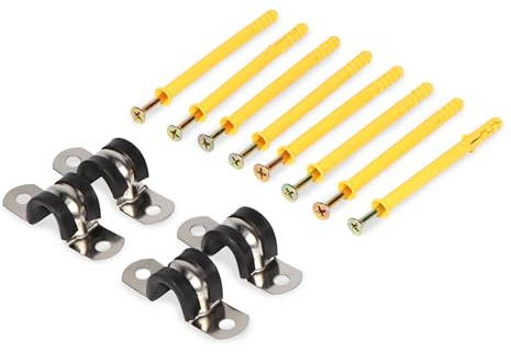 Gartenwelt Riegelsberger 4er Set Wandhalterung für Spalier Ø14 mm Wandbefestigung inkl. Schrauben und Dübel
