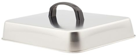 Sharplace Coperchio Rettangolare per Griglia per Hamburger, Cupola per Sciogliere, Copertura Universale in Acciaio Inox per Griglia per Hamburger E, 31x24x5cm
