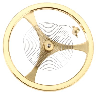 YINETTECH Uhr-Unruh mit Haarfeder Kompatibel mit Orient-Uhrwerk 46941 46943 Gold