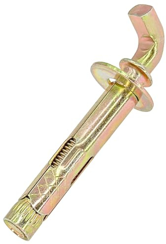 8 Pieces Heavy-Duty Expansion Hook Bolts – M10 Wall Anchors for Water Heaters & Shelving