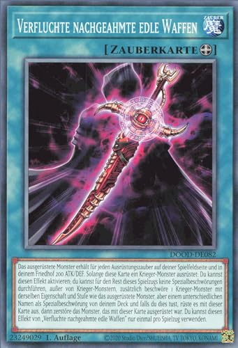 Verfluchte nachgeahmte edle Waffen DOOD-DE082 Common Deutsch Boosterfrisch 1. Auflage - Doom of Dimensions - mit ReCollectibles-Versandschutz - für Yu-Gi-Oh!