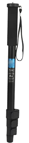 Tbest Kamera -Monopoden Teleskop -Selfie -Stick Aluminiumlegierung Extenzierbares Handheld mit Schwammscheide für DSLR -Smartphone -Aktion 150 cm 59.06in 4 Abschnitte