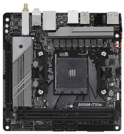 Processore Scheda Madre Fit For ASRock B550M-ITX/AC Supporta CPU Ryzen 7 5800x 5700x 5700x3D 5600G PRO 4750G DDR4 PCIe 4.0 ITX AM4