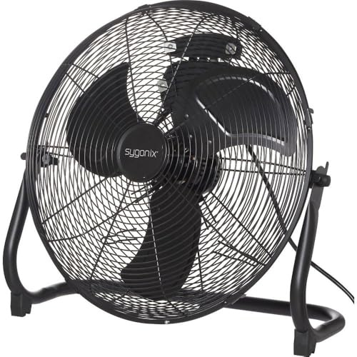 sygonix Bodenventilator 70 W (Ø x H) 505 mm x 480 mm Schwarz Schwenkbar