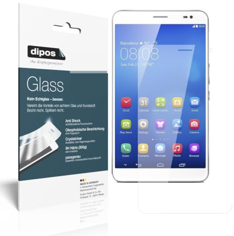 dipos 2x Displayschutzfolie 9H klar für Huawei MediaPad X1 / X2 7.0