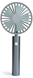 REMEMBER Mini ventilatore USB silenzioso – Ventilatore portatile a 3 velocità, con supporto e cinturino da polso – ideale per viaggi, campeggio, ufficio e auto