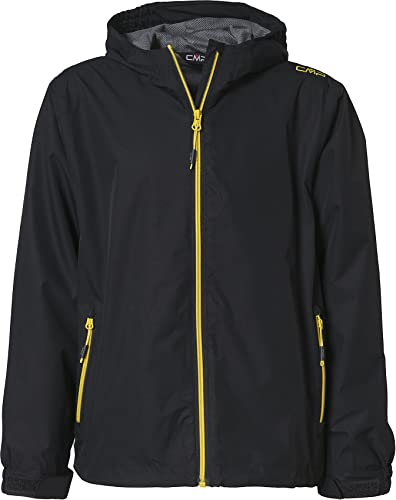 CMP – F.lli Campagnolo Jungen Jacke Regenjacke wind- und wasserdichte WP 10.000, Antracite-Lemonade, 164, 39X7984