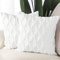 Madizz 2er Set Sanft Plüsch Kurze Wolle Samt Dekorativ Zierkissenbezüge Luxus Stil Kissenbezug für Sofa für Schlafzimmer Weiß 30x30 cm Quadrat