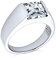 Bling Jewelry Traditioneller Unisex Personalisierter 3Ct Aaa Cz Quadratischer Solitär Mit Prinzessinnenschliff Herren Verlobungsring Rosay Ring Versilbert Für Männer Anpassbar