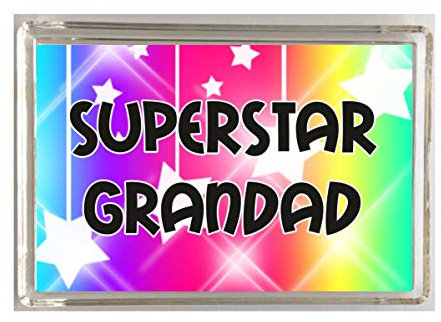 'Clare's Cosmetics' Fun Gift For Grandad – Superstar – Novelty Fridge Magnet Present