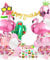 Regendeko 46er Set Geburtstagsdekoration Sommerfest Flamingo Party Dekoration Flamingo Deko Geburtstag Ananas deko Hawaii deko Flamingo Deko Tortendeko Flamingo Ballon Geburtstag Urlaub Sommer Deko