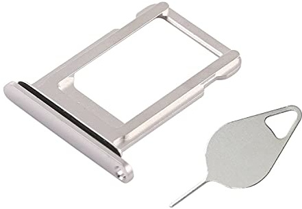 OnlyTech SIM-Kartenhalter, kompatibel mit iPhone XS Silber (Silber) – mit Dichtung installiert + Überschuss Werkzeug