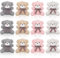 Zomiboo 12 Pièces Mini Animal en Peluche 4 Pouces Ours de Saint-Valentin Farceur d'Oeufs de Pâques pour Enfants Cadeau Anniversaire Carnaval Prix d'École (Rose, Abricot, Gris, Blanc, Ours)