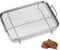 Crisper Korb Edelstahl Tablett Backform Set Korb Edelstahl Crisper Korb Crisper Körbchen Mesh Crisping Grillkorb Grillkorb Ofen Backblech Picknick Grill Knusprig Gebraten