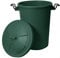 JMS we create smile 50L,80L Plastic Dustbin - Outdoor - Horses - Recycle - Waste - Rubbish Sale (Dark Green, 50 Litre)