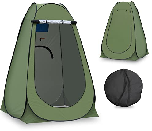 CLIPOP Pop Up Toilettenzelt Camping Duschzelt Outdoor Umkleidezelt, Anti-UV-Veränderung Ankleidezelt für Strand, Angeln, Baden, mit Tragetasche