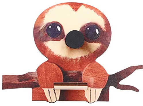 BuyWeek Brillenhalter, Tierförmiger Brillenständer Holz Brillenaufbewahrung Brillen Halter für Heimdekoration(Sloth)