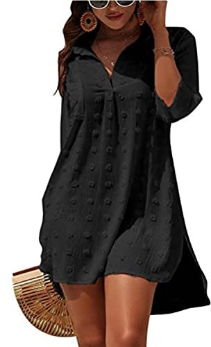 Copricostume Donna Mare Floreale Abiti Donna Estivi Estate Casual Senza Maniche Corte Spiaggia Vestiti da Vacanza Abito da Spiaggia Beach Dress Costumi da Bagno Abito Copricostumi e Parei Donna