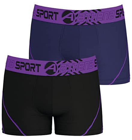 Athena AIR Performance LN76 sous-vêtement, Noir/Gris, S Homme