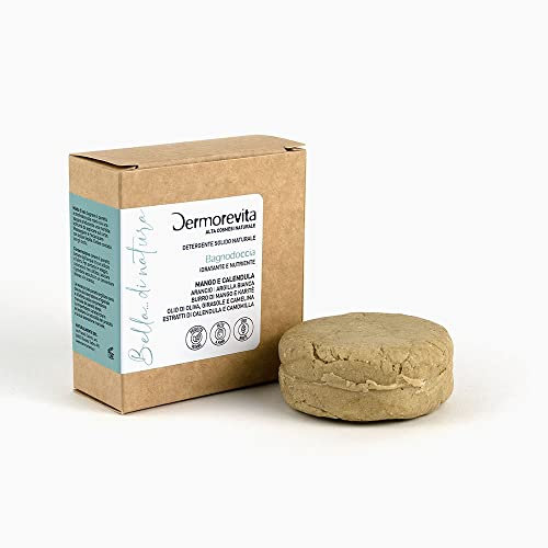 Dermorevita Gel Douche, Poudre D'Orange, Argile Blanche, Beurre De Mangue Et De Karité, Huiles Végétales D'Olive, De Tournesol Et De Cameline, Extraits De Calendula Et De Camomille