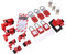Electrical Lockout Tagout, Loto Tag Hasp Padlock Breaker Kit Lock Out Device Storage Bag for Industrial Use