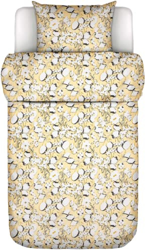 Marc O' Polo Satin-Bettwäsche-Garnitur Hanne Farbe Pale Yellow Größe 140x200+70x90