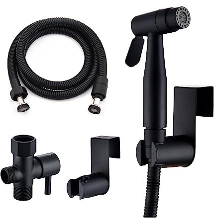 Senhozi Pulvérisateur de bidet pour toilettes avec tuyau en acier inoxydable pour l'hygiène personnelle, pulvérisateur de toilette à main pour couches en tissu de bébé et pulvérisateur de salle de