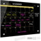 Okydoky Whiteboard aus Glas, trocken abwischbar, klein, Monatskalender, Whiteboard, 30,5 x 40,6 cm, rahmenloses Glas-Whiteboard für Zuhause, Schule, Büro, schwarze Oberfläche (GlassA-BK-3040)