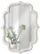 Sintosin Dekorative Wandspiegel Klein 30 x 40 cm, Vintage Spiegel Oval Weiß, Shabby Chic Badspiegel mit Holzrahmen, Spiegel Wand für Wohnzimmer, Flur, Schlafzimmer, Badezimmer
