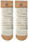 Leo Design 2X Natural Lambs Wool Women Leg Warmer- Blend of Lambs wool and Polyamide- Cable knitted Leg Warmer - One Size- Luxury Cold winter/Legwarmer (2X White)