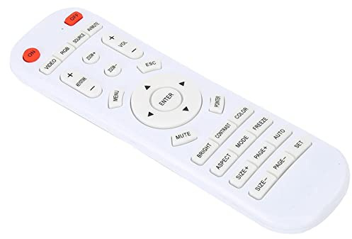 Projektor-Fernbedienung, Universal-Fernbedienung für Excelvan-Projektor, 16 X 5 X 2, weiß, Ersatz-Fernbedienung für Projektor