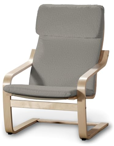 dekoria Ersatz für Bezug für Poäng Sessel I Sesselhusse passend für Modell Klappsta grau