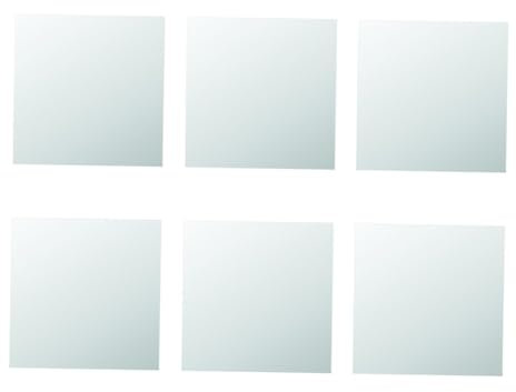 BESTonZON 6 Piezas Etiqueta Engomada Del Espejo Vinilos Decorativos Efecto Espejo Reemplazo De La Manija De La Ventana Espejos Redondos Todo El Cuerpo Espejo Pegatinas La Mascota
