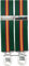 Hispapiel Tirantes hombre bandera España. Talla única caballero. Regulables y elásticos con clip metálico (Verde)