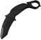 LIUS GROUP Couteau de poche pliant N690 - Noir - En acier - Petit couteau d'extérieur - Mini outil multifonction EDC - Couteau de chasse - Couteau à griffes - Couteau de camping portable - Boucle