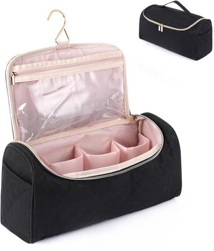 Reise-Aufbewahrungstasche kompatibel mit Airwrap Styler, tragbarer Reise-Organizer für Airwrap Styler und Aufsätze (Schwarz)