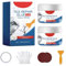 Fliesenreparaturset, 100g Wasserdichtes Fliesen Reparaturset, Fliesen Reparaturkleber zum Reparieren Von Kratzer Löcher Risse, Fliesenreparaturset für Waschbecken und Badewannen (Elfenbeinweiß, 1 Set)