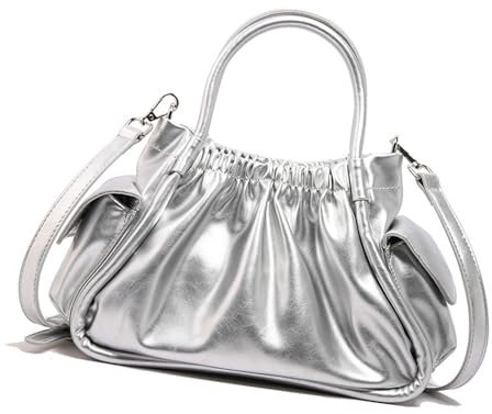 TAKOXIA Modische Handtasche in Wolkenform für Damen, PU-Leder, Schultertasche, Umhängetasche, Geldbörse mit verstellbarem Riemen