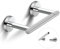 Toilet Roll Holder Wall Mounted, Toilet Roll Holders, Chrome Toilet Roll Holder, Stainless Steel Toilet Paper Holder, Double Post Pivoting Toilet Paper Holders for Bathroom & Kitchen, WC (Silver)