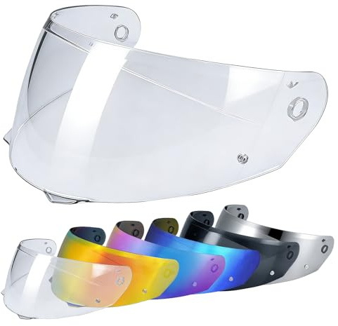 Helmvisier für i90/Hj33/i91, Motorradhelm Visier,UV Schutz Helmvisier,Motorrad Windschutz Helm Objektiv Visier.Motorradhelm Visier Ersatz (Klar)