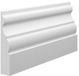 Madrid MDF Architrave 95mm x 18mm x 2440mm, White Primed (Pack of 4)